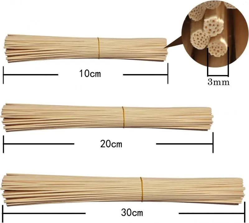 5-100 pièces 2-3.5mm Reed diffuseur bâton de remplacement bricolage à la main décor à la maison Extra épais rotin