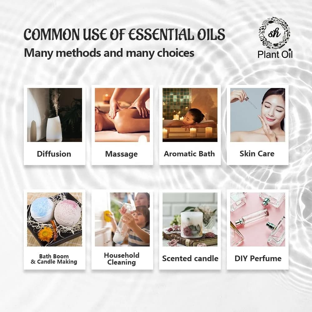 10ml ensemble d'huiles essentielles 6 pièces climatisation propre rafraîchir Destress sommeil profond plaisir diffuseur aromathérapie Massage huile de parfum