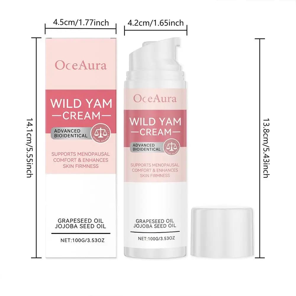 Nouvelle crème d'igname sauvage pour l'équilibre des hormones ménopause apaisante réduire les flashs chauds crème pour le corps Lotion hydratante nourrissante pour le corps