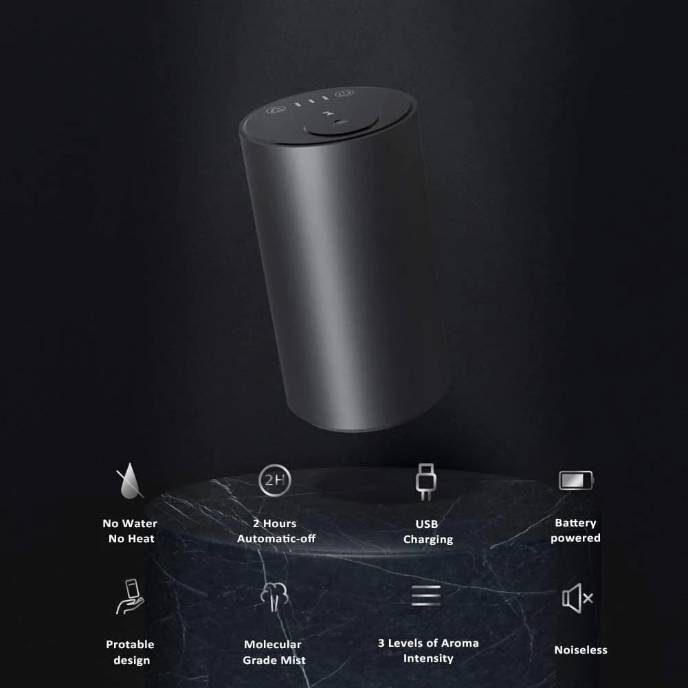 Diffuseur d'aromathérapie d'huile essentielle sans eau, bureau, électrique Portable pour Spa, maison, désodorisant de voiture Rechargeable par USB
