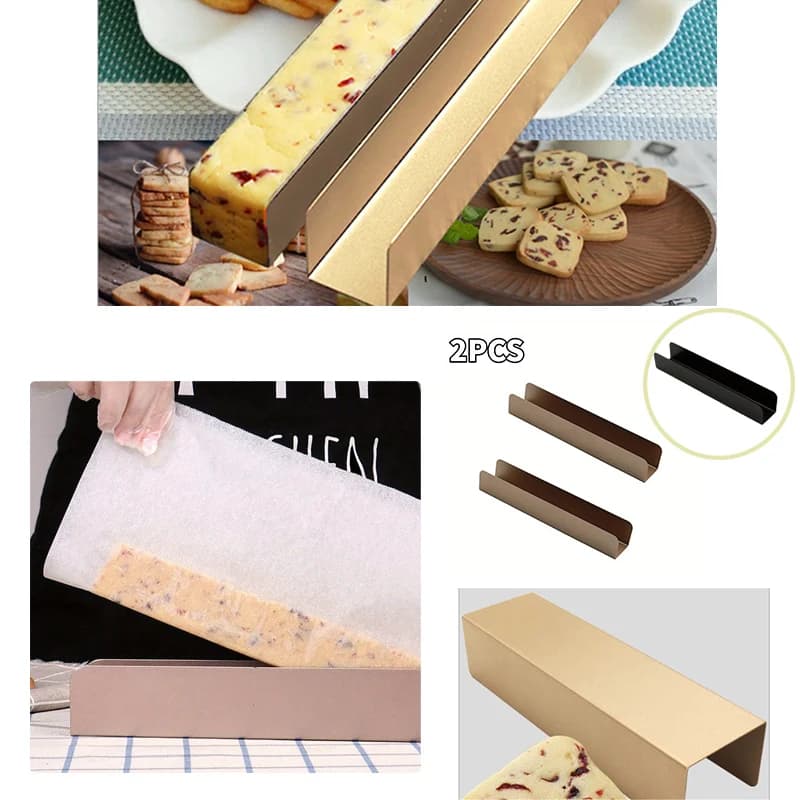 Moule à Biscuit Antiadhésif Rectangulaire en Forme de U, Accessoire de Cuisine, Outils de Cuisson, JxDIY