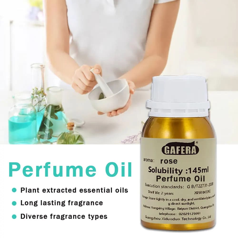 GAFERA 145 ml huile de parfum, pour parfum de bricolage et huile de massage et fabrication de bougies parfumées, savon, shampoing, douche et diffuseur humidificateur