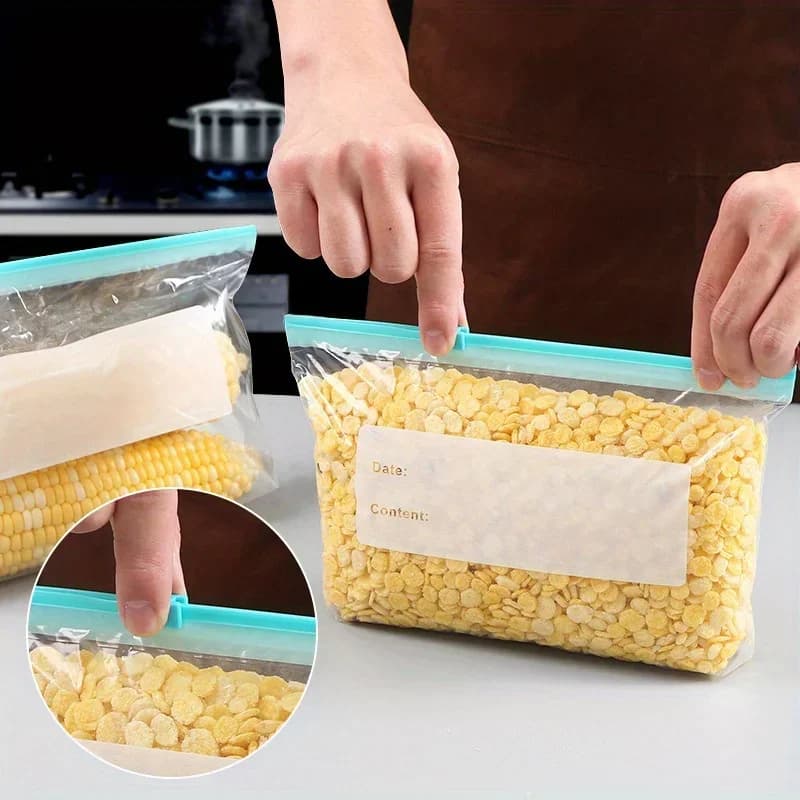 Sacs refermables pour la maison, adaptés au stockage au réfrigérateur, emballage et conservation, sacs auto-scellants pour la conservation des aliments