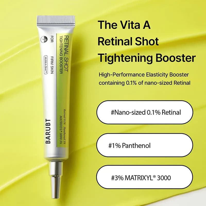 Crème Contour des Yeux Raffermissante Vita A Retinal Shot 15ml – Hydratante, Soin de Beauté Coréen Original, Nouveaux Produits