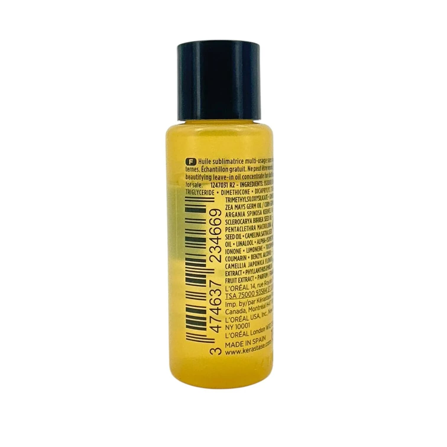 Kerastase Elixir Ultime huile capillaire camélia 15 ml, sérum capillaire original pour femmes/hommes, traitement de soin capillaire