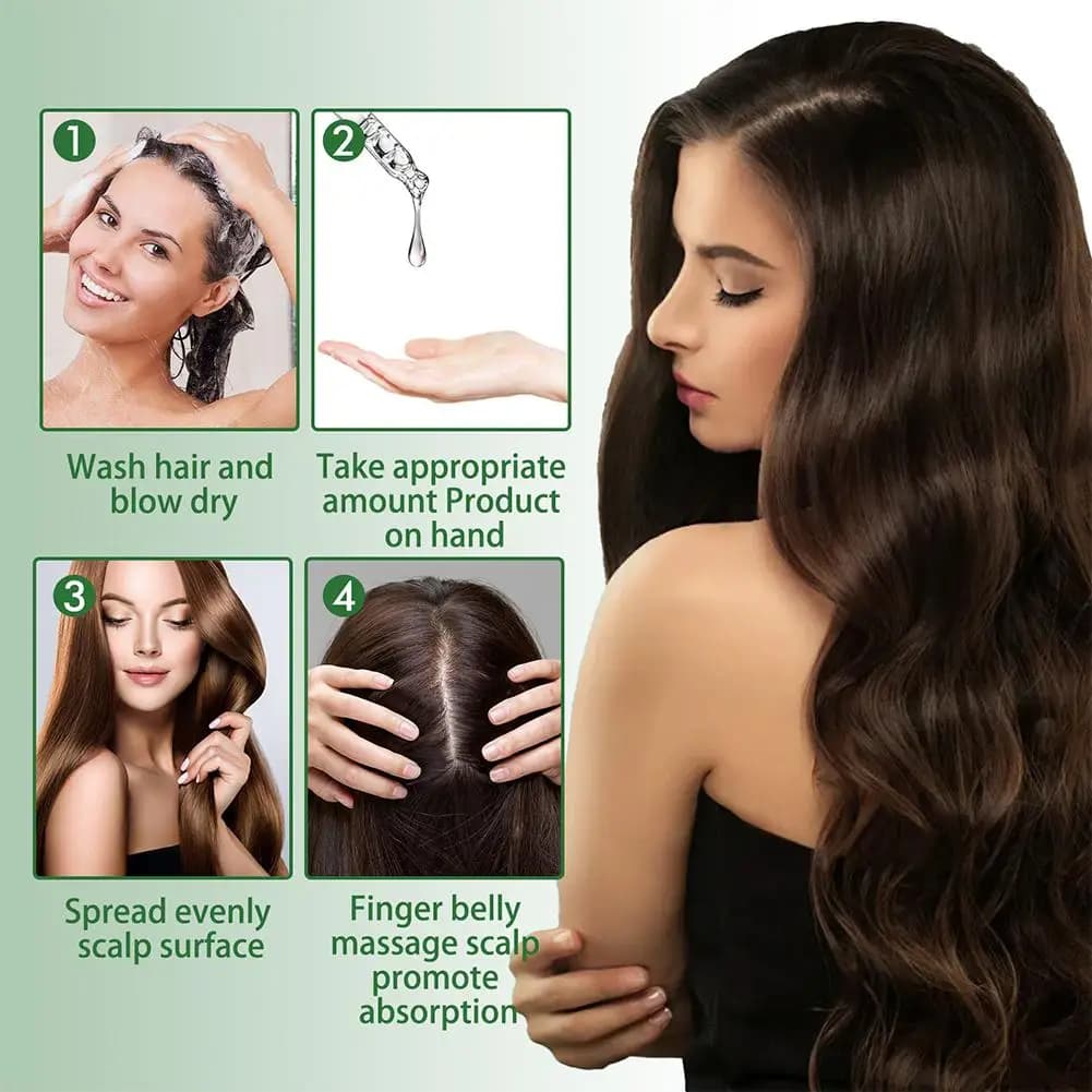 Huile de romarin pour la croissance des cheveux, huile essentielle de noix de coco, améliore la perte de cheveux et nourrit, renforce les racines des cheveux, traitement du cuir chevelu, soins capilla
