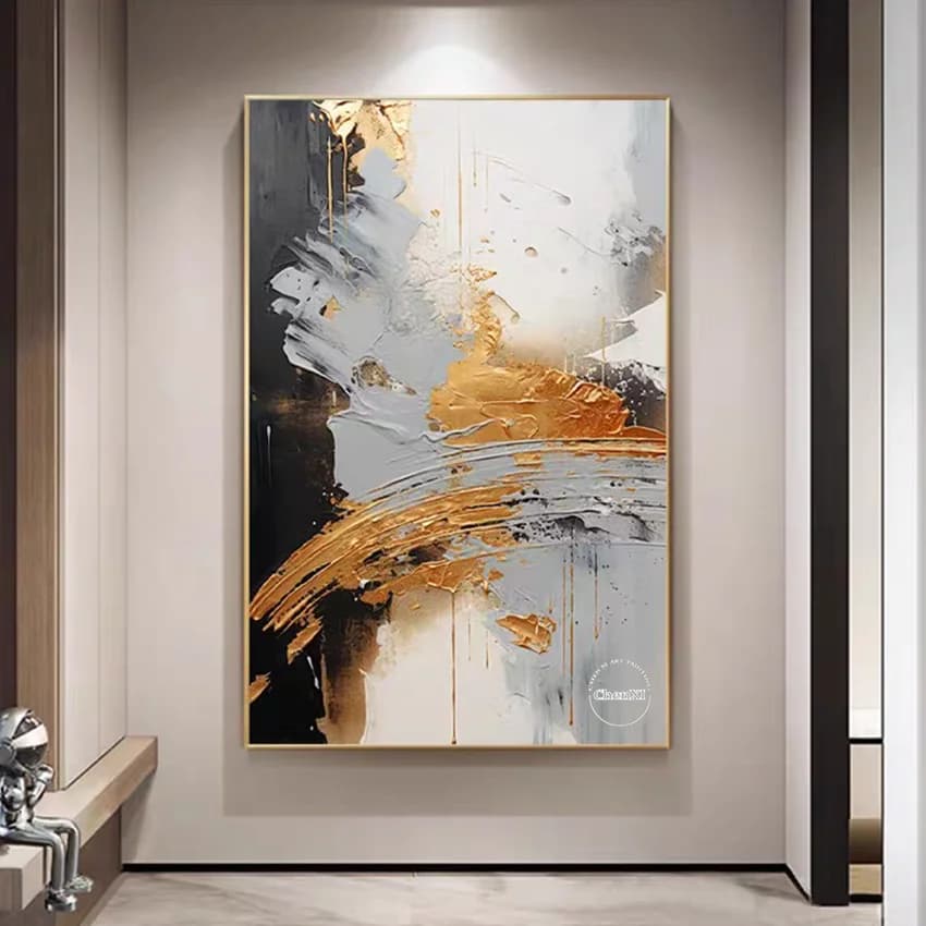 Peinture à l'huile peinte à la main sur toile