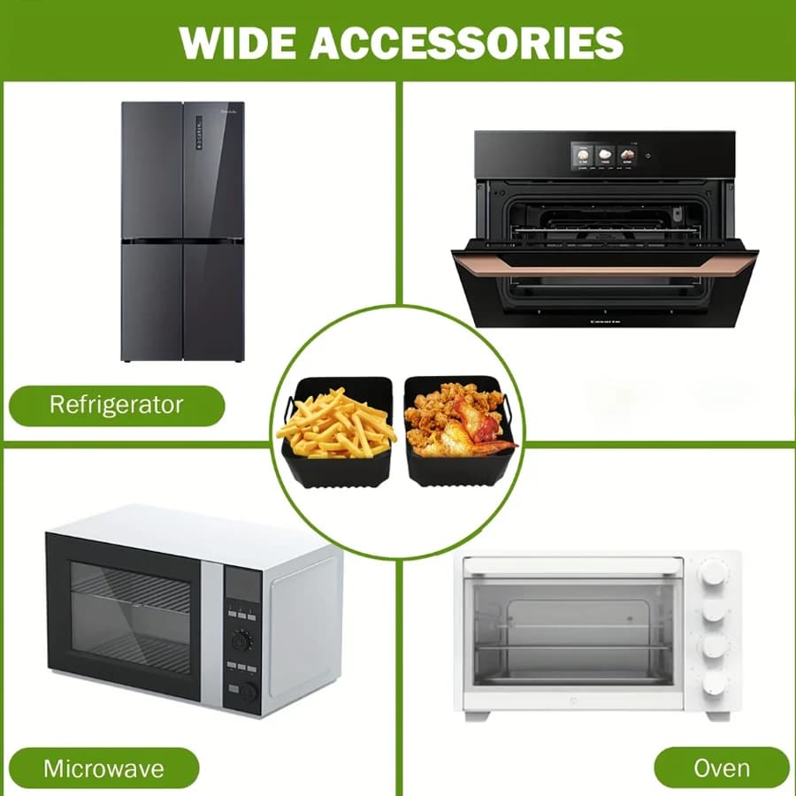Grandes doublures en silicone pour friteuse à air Ninja Flex Drawer