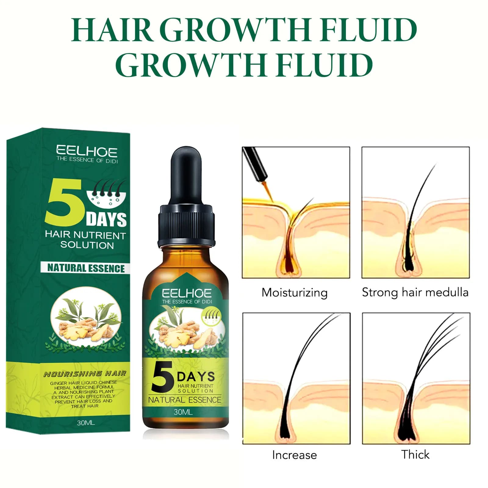 Huile essentielle de soin des cheveux, naturel, vidéo