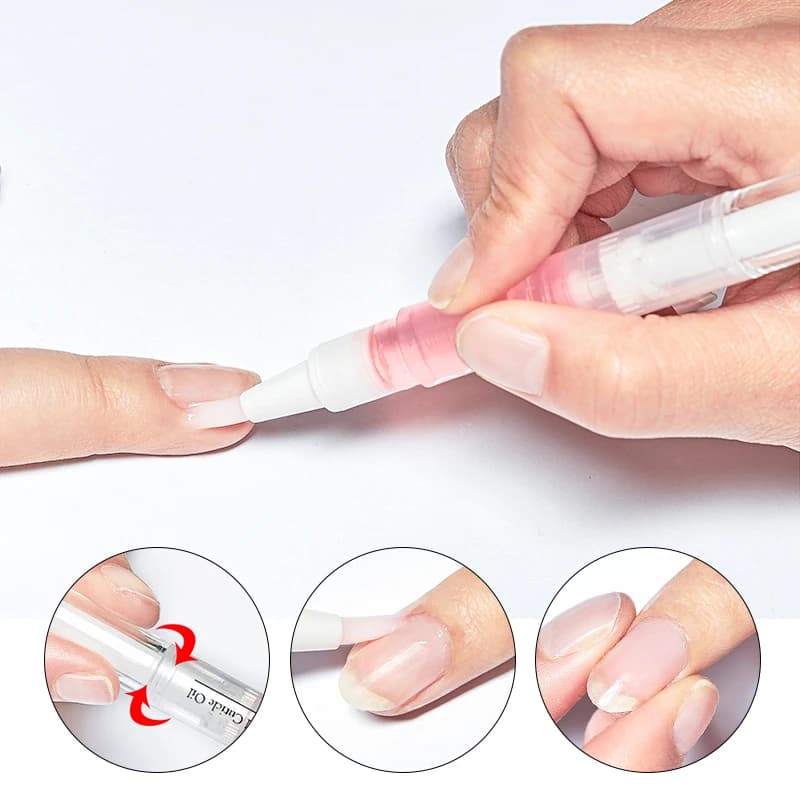Stylo à huile pour la nutrition des ongles, renforcement des ongles pour les ongles fins et la croissance des ongles, traitement des cuticules, revitalisant, huile pour prévenir la nutrition des ongle