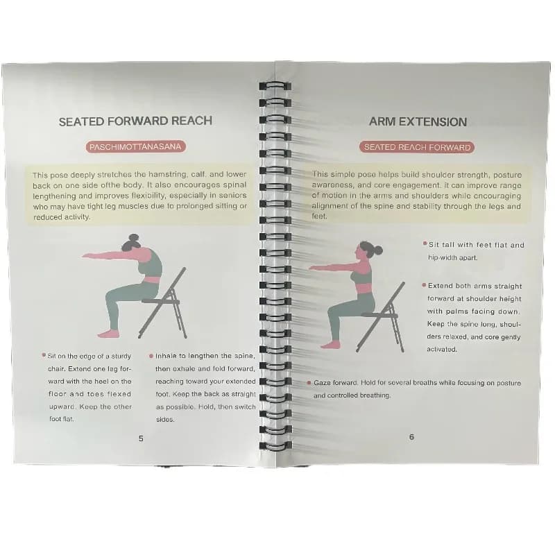Guide de yoga en position assise sur chaise de 30 jours