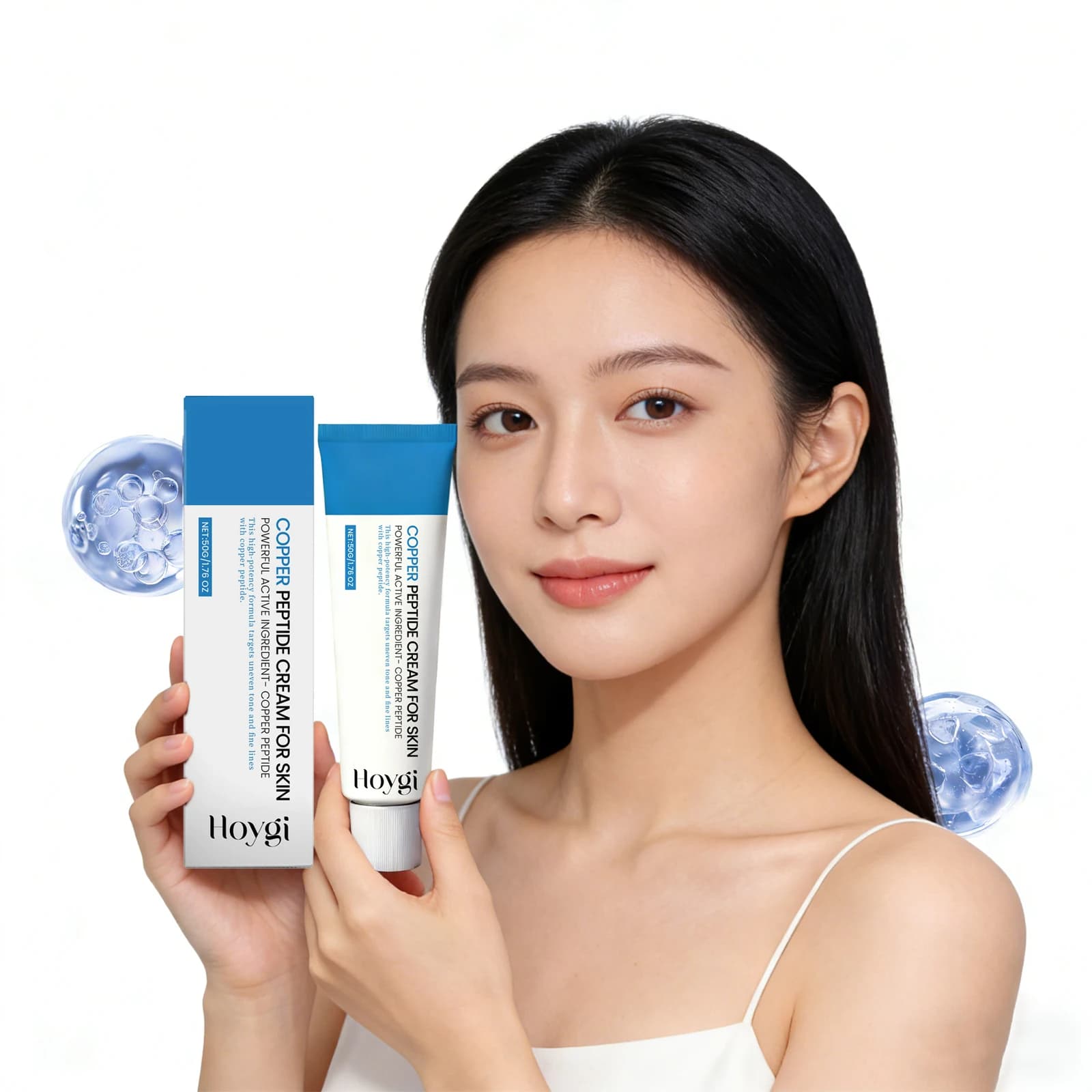 Crème au cuivre et aux peptides pour le visage : réparation de la barrière cutanée
