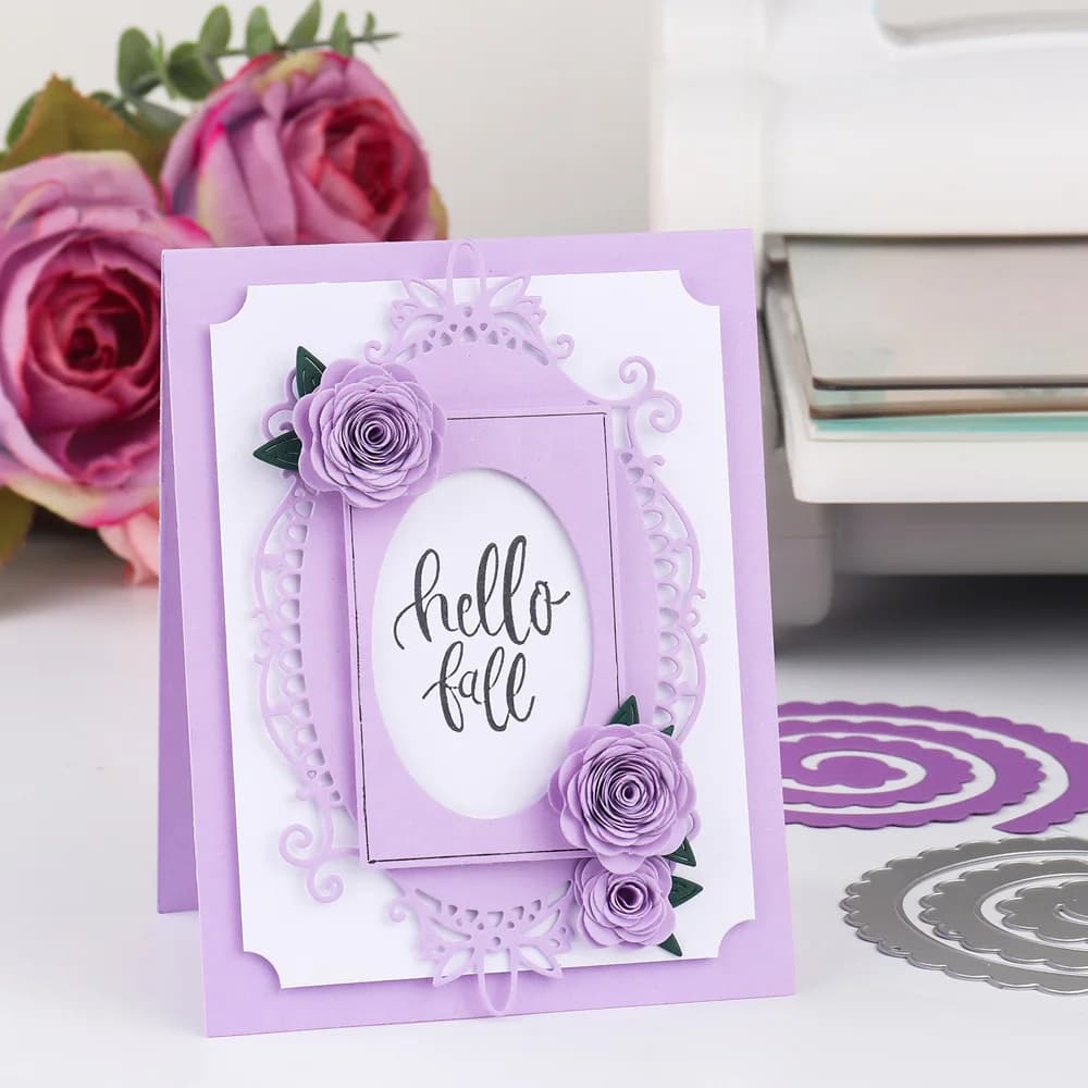 Grand ensemble de matrices de découpe de fleurs roulées, Rose roulante en spirale 3D, guirlande de 115cm, pour bricolage, Scrapbooking, artisanat décoratif, nouveauté 2023
