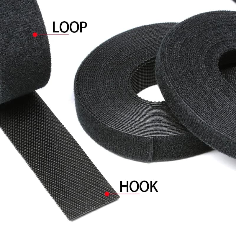 Rouleau d'attaches de câble réutilisables, 5m/rouleau, boucle de fixation auto-adhésive, Clip de support de fil, gestion d'accessoires de bricolage, organisateur de sangle en Nylon