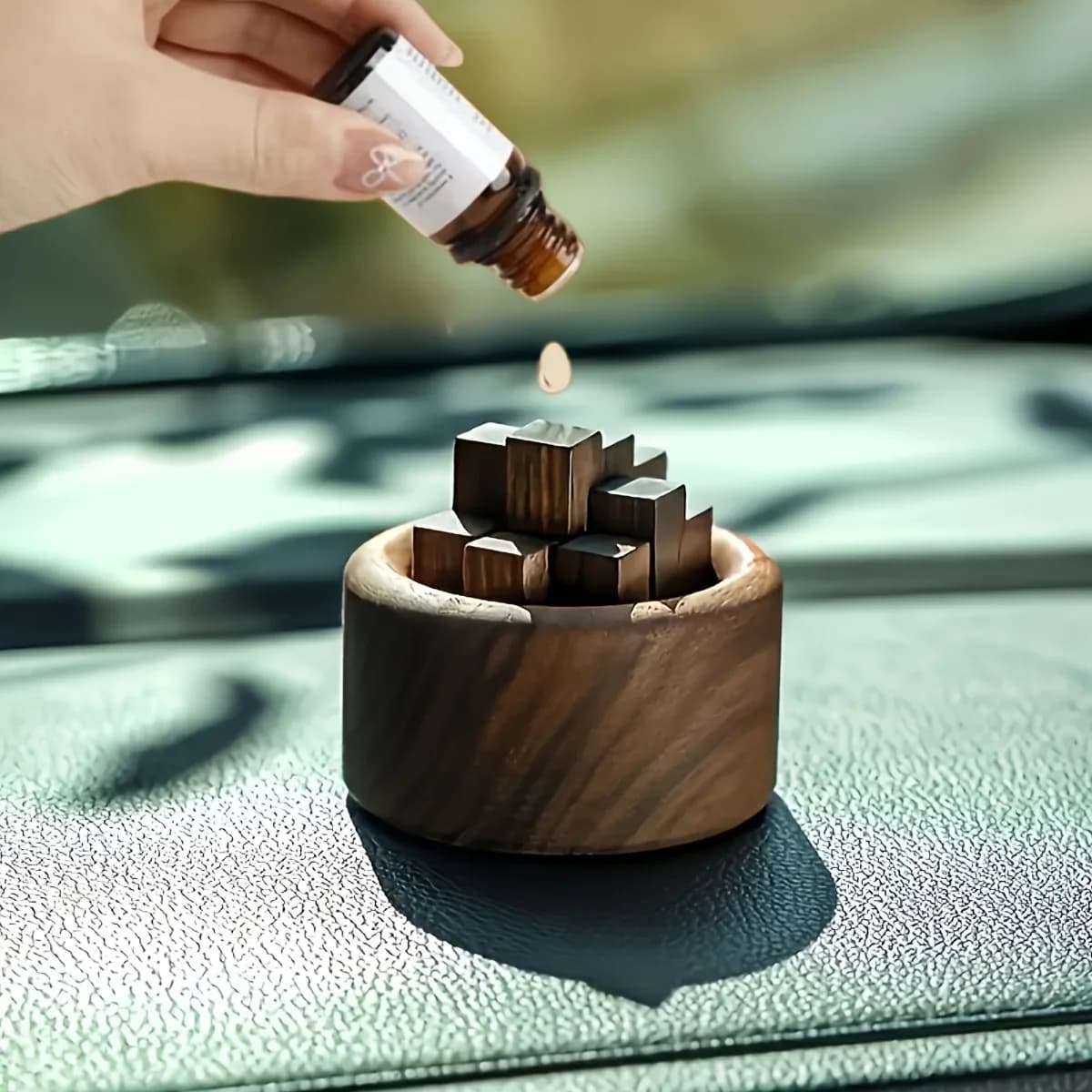 Diffuseur de parfum élégant en forme de petit cheminée, 1 pièce, Design cylindrique élégant, adapté à la décoration de la maison et de la voiture, diffuseur
