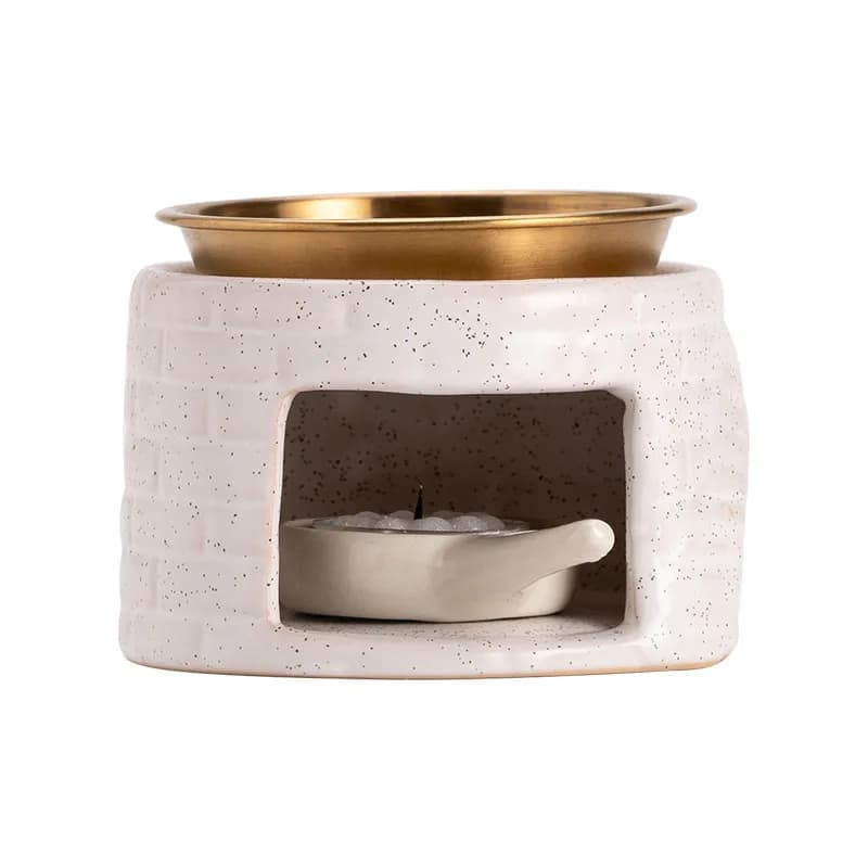 Diffuseur d'aromathérapie en céramique, chauffe-huile et chauffe-bougie pour usage domestique, encens, café en poudre, Relaxation, décor de salle de méditation