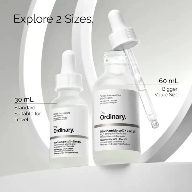 Niacinamide 10% + Zinc 1% sérum 30ml améliore la luminosité de la peau renforcer la barrière contre l'humidité de la peau améliore la texture réduit l'excès d'huile