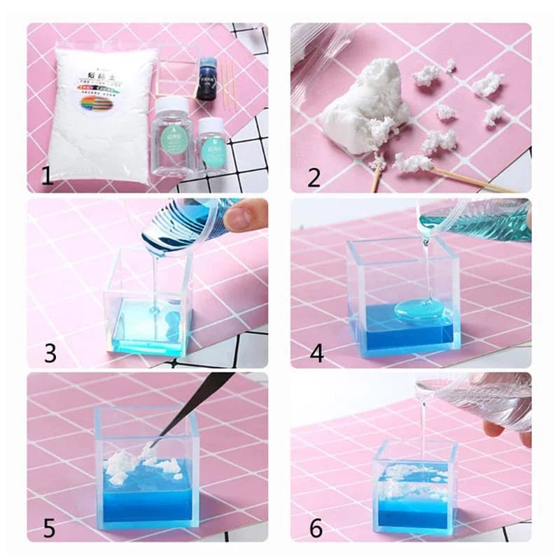Accessoires de fabrication de bijoux en résine cristalline DIY