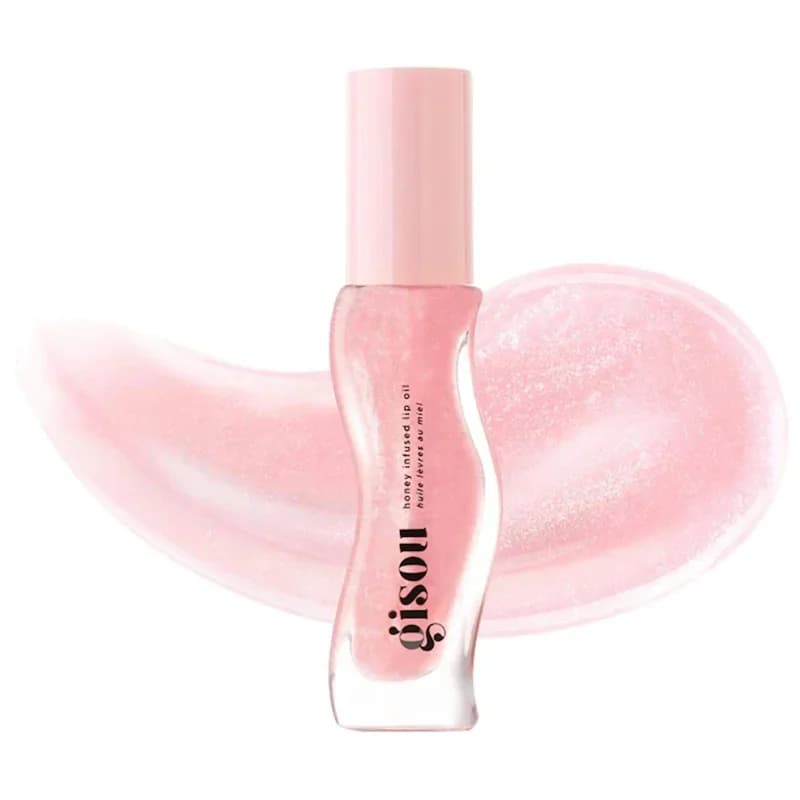 Baume à lèvres hydratant Gisou au miel et à la pastèque, soin des lèvres, effet repulpant et brillant.