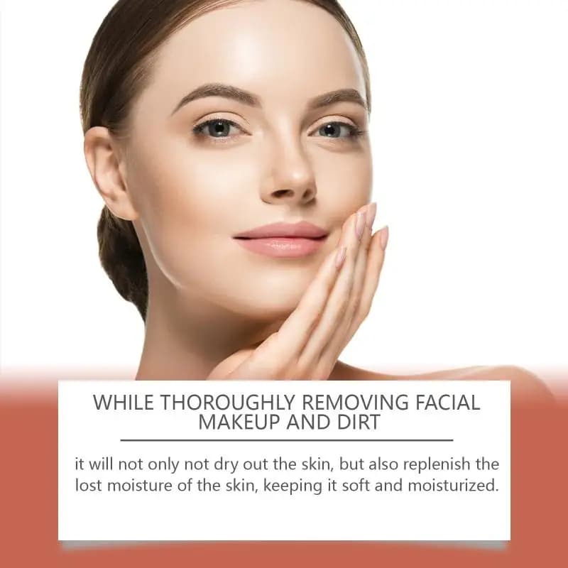 Huile nettoyante et démaquillante qui nettoie en douceur la peau du visage, démaquille en douceur, liquide démaquillant pour les yeux et les lèvres, rafraîchissant