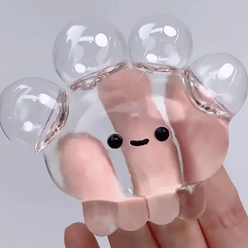 Méduse transparente, Mini jouet à presser mignon et romantique, nouveauté Super amusante, cadeaux de fête à rebond lent, 1 pièce