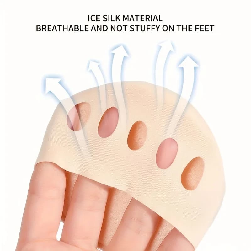 Coussinet de pied pour l'avant-pied à talons hauts, soutien métatarsien doux et Invisible, semelle intérieure antidérapante et anti-mousse, semelle intérieure confortable