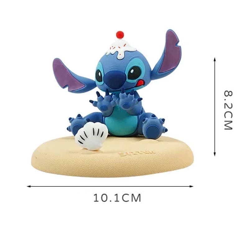Figurine Stitch Disney Lilo & Stitch, support de téléphone portable, ornement créatif pour la maison et la voiture, cadeaux d'anniversaire