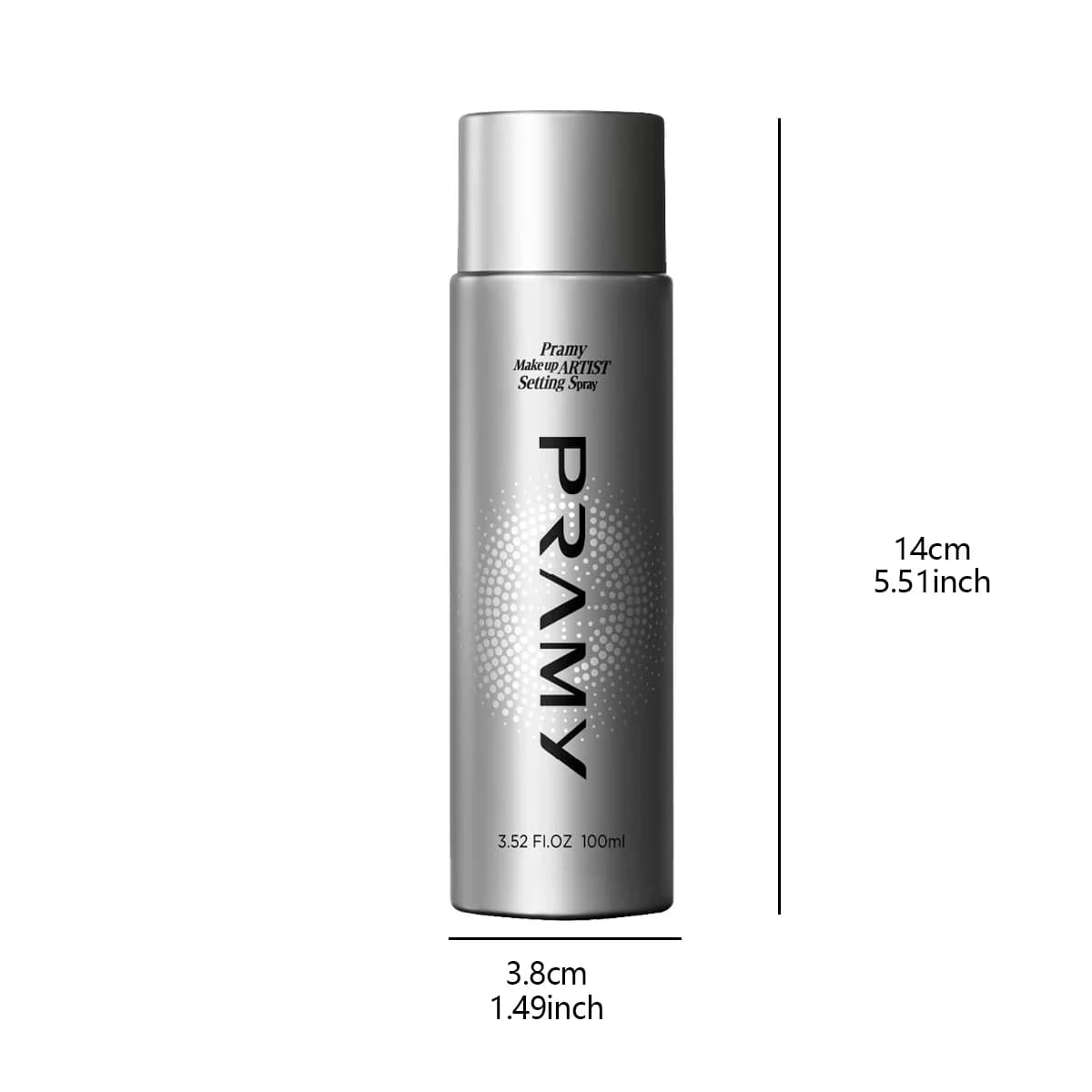 Spray Fixateur de Maquillage Pramy 100ML, Anti-transfert et Contrôle du Sébum, Fini Non-Épaississant et Léger, Indispensable pour les Maquilleurs Professionnels