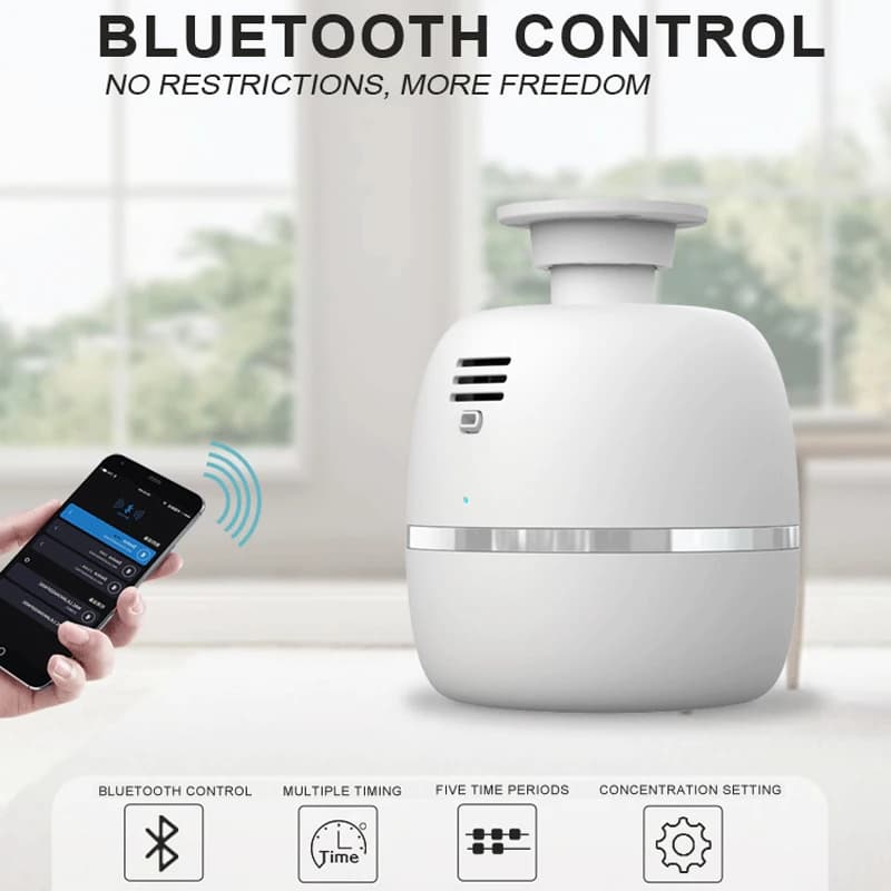 Diffuseur de parfum grande surface 1000m³ pour plafond, diffuseur d'arômes avec fonction de minuterie automatique pour hôtel et maison, atomiseur d'air parfumé