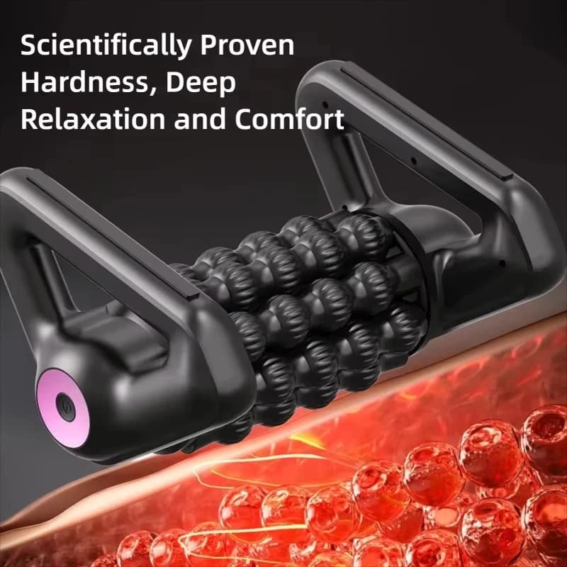 Masseur électrique multifonctionnel à rouleaux pour la relaxation musculaire de tout le corps, colonne de yoga automatique pour un soulagement des tissus profonds