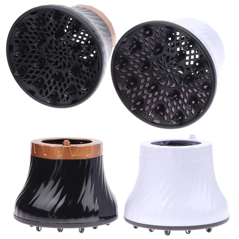 Diffuseur de Cheveux Universel Adaptable pour Sèche-Cheveux, avec Design Rotatif, Bouclé, Grand Vent, partenaires Dispersant le Vent