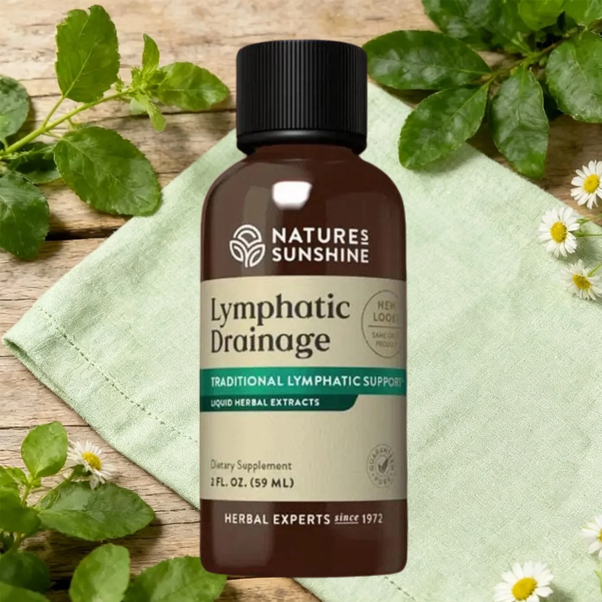 Gouttes de drainage lymphatique à base de plantes 59ML