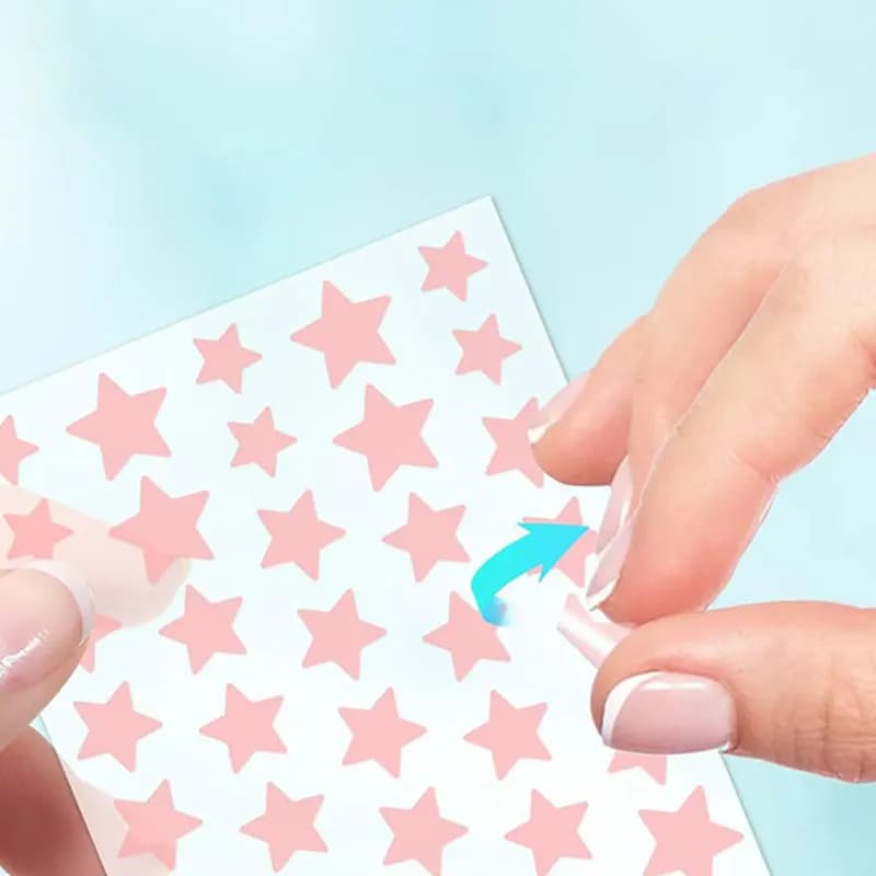 8/16 Patchs Étoiles Colorés pour l'Acné – Améliore la Peau des Femmes – Outil Hydrocolloïde Anti-Acné – Couvre les