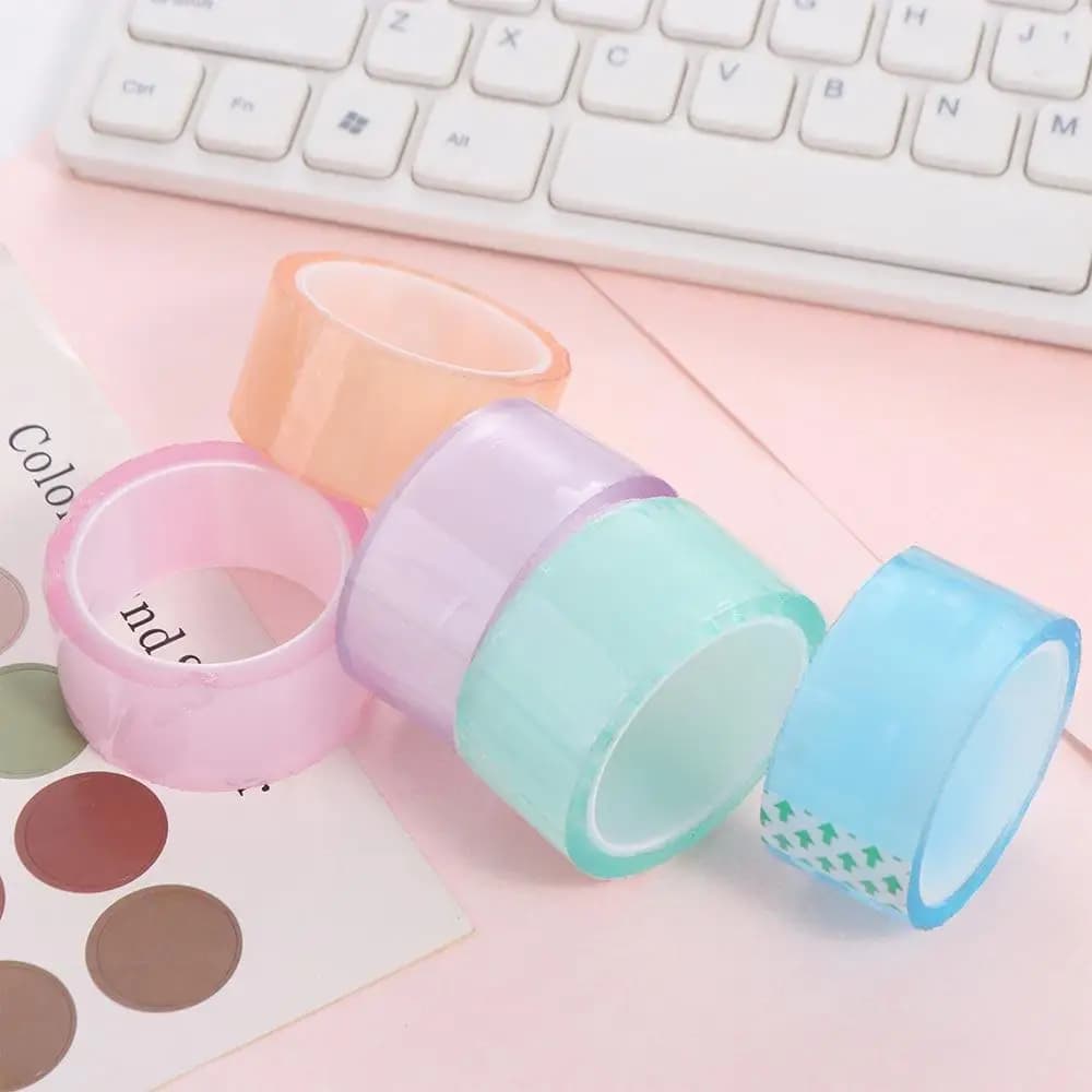 Rubans Adhésifs Colorés pour la Fabrication de Boules Collantes Relaxantes – Rouleaux Adhésifs Colorés pour Bricolage et Artisanat – Rubans Adhésifs pour Fêtes