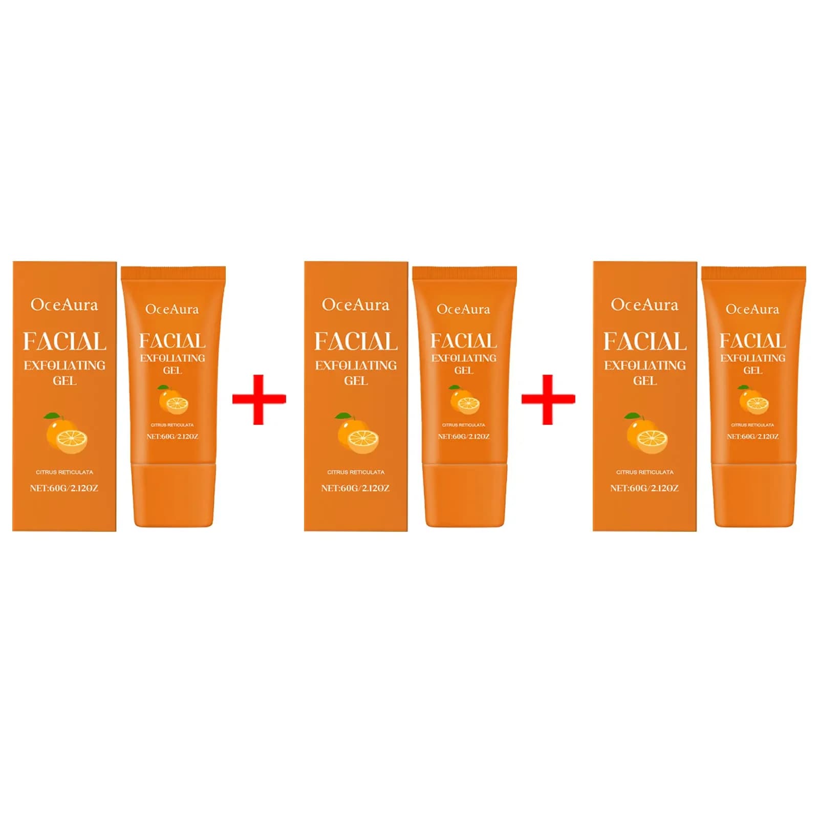 Gel exfoliant Orange éclaircissant pour le visage, éclaircit les taches foncées de la peau, dissolvant de points noirs d'acné, contrôle de l'huile, nettoyant pour le visage lisse