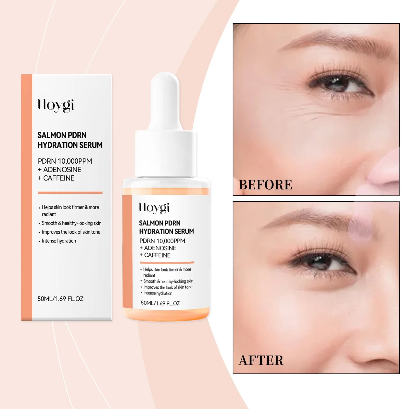 Essence faciale au saumon - Hydrate la peau du visage