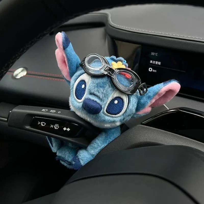 Figurine de voiture Lilo & Stitch, accessoires imprimés dessin animé, figurine décorative Kawaii pour essuie-glace, figurine de voiture pour clignotant, cadeaux de fêtes