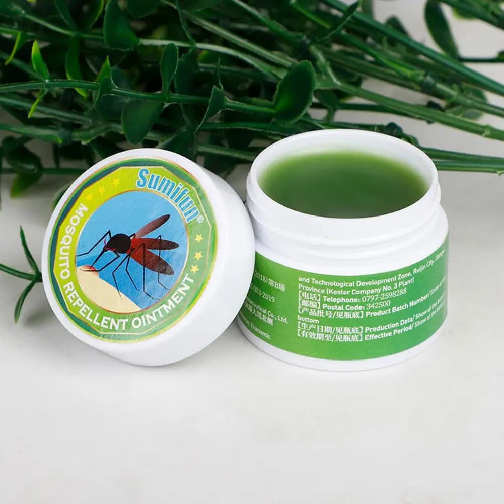 Pommade Répulsive Anti-Moustiques et Insectes à Base de Plantes pour les Piqûres d'Insectes