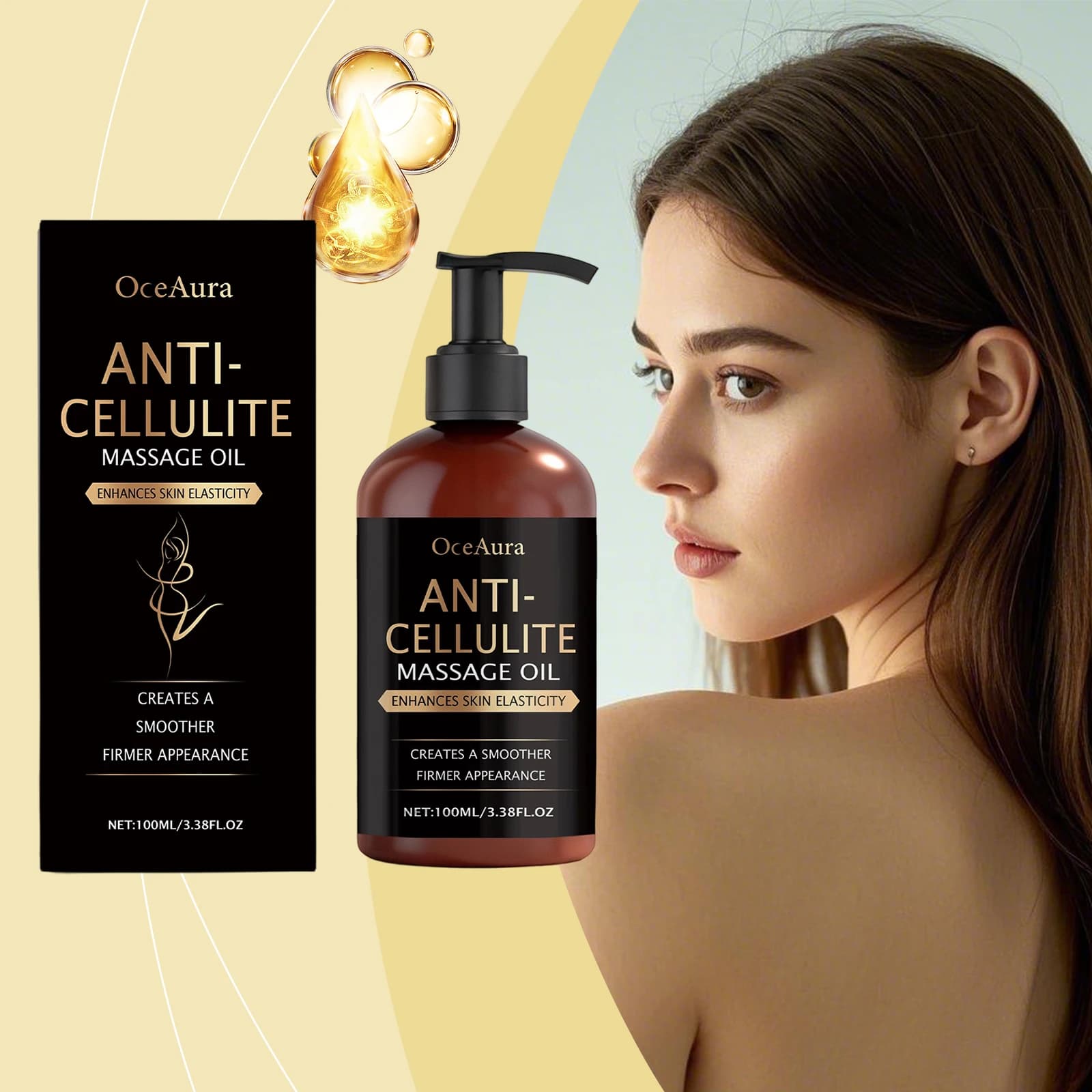 Huile de Massage corporel Anti-Cellulite resserrer l'élasticité de la peau amélioration