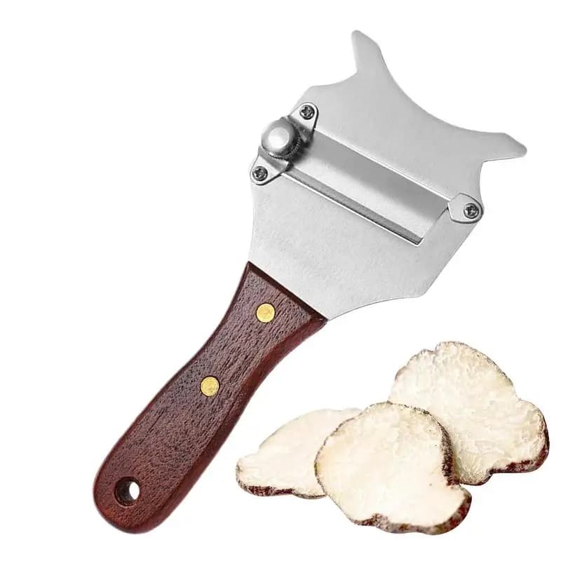 Coupe-fromage pratique, trancheur de rouleau de beurre de truffe, râpe à pices S en acier inoxydable Durable, fournitures de cuisson de cuisine, rasoir à truffe