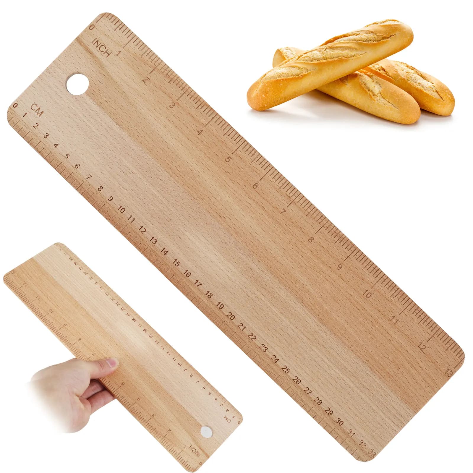 Peau de transfert de pain, planche à retournement de pain français, plateau de service de pain de hêtre, pain de tarte en bois, planche à retournement, outils de cuisson