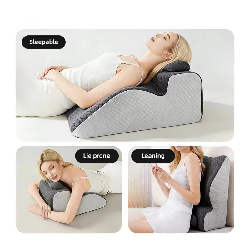 Oreiller Confortable pour un Sommeil Profond et Apaisant, Anti-Bruit, Remplissage en Mousse à Mémoire de Forme, Idéal pour la Chambre à Coucher et la Lecture