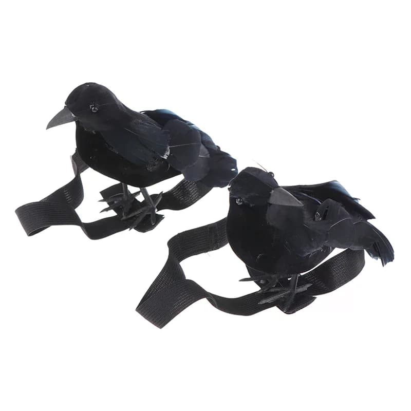Simulation de corbeau noir avec bande élastique d'épaule