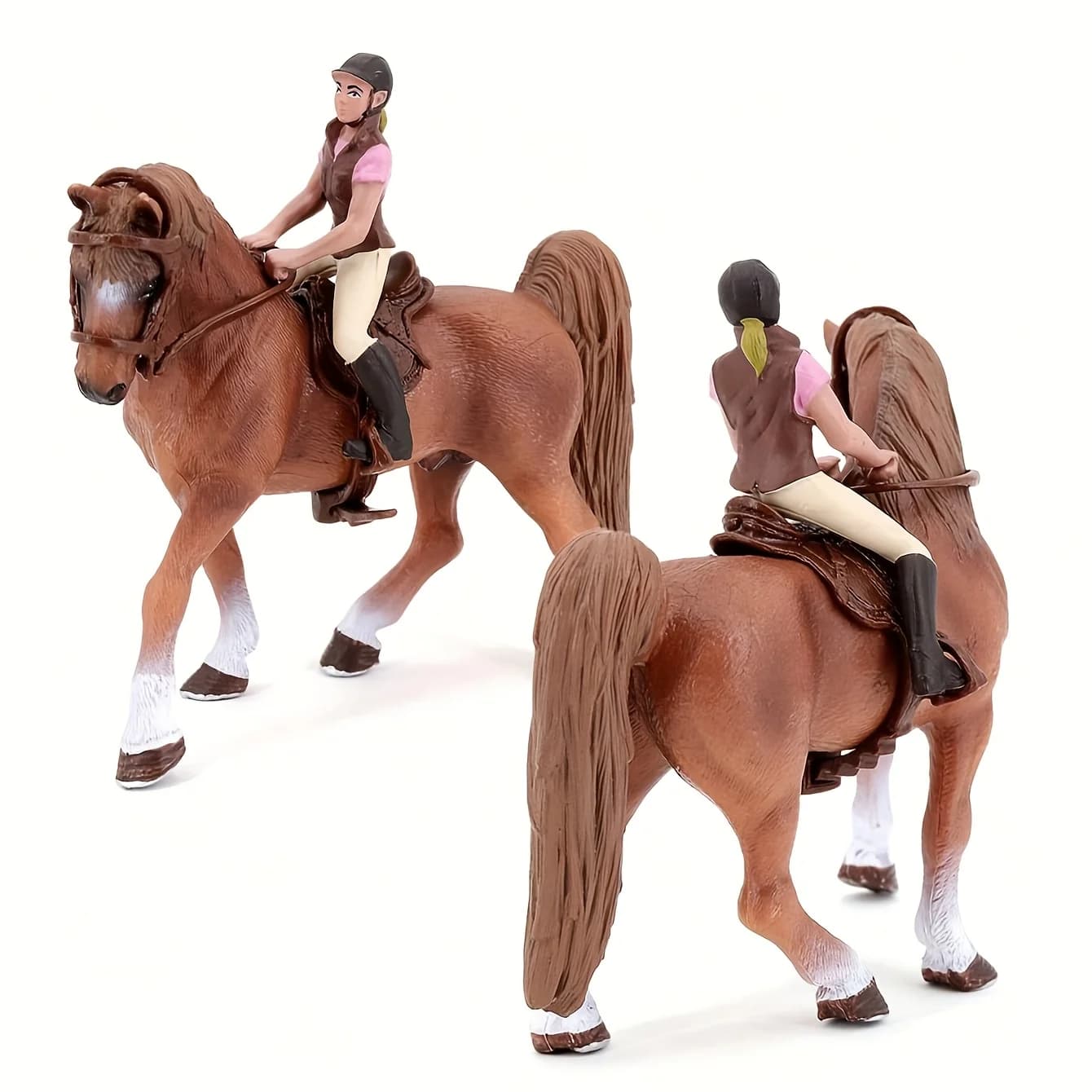 Ensemble de modèles de cheval d'animaux sauvages