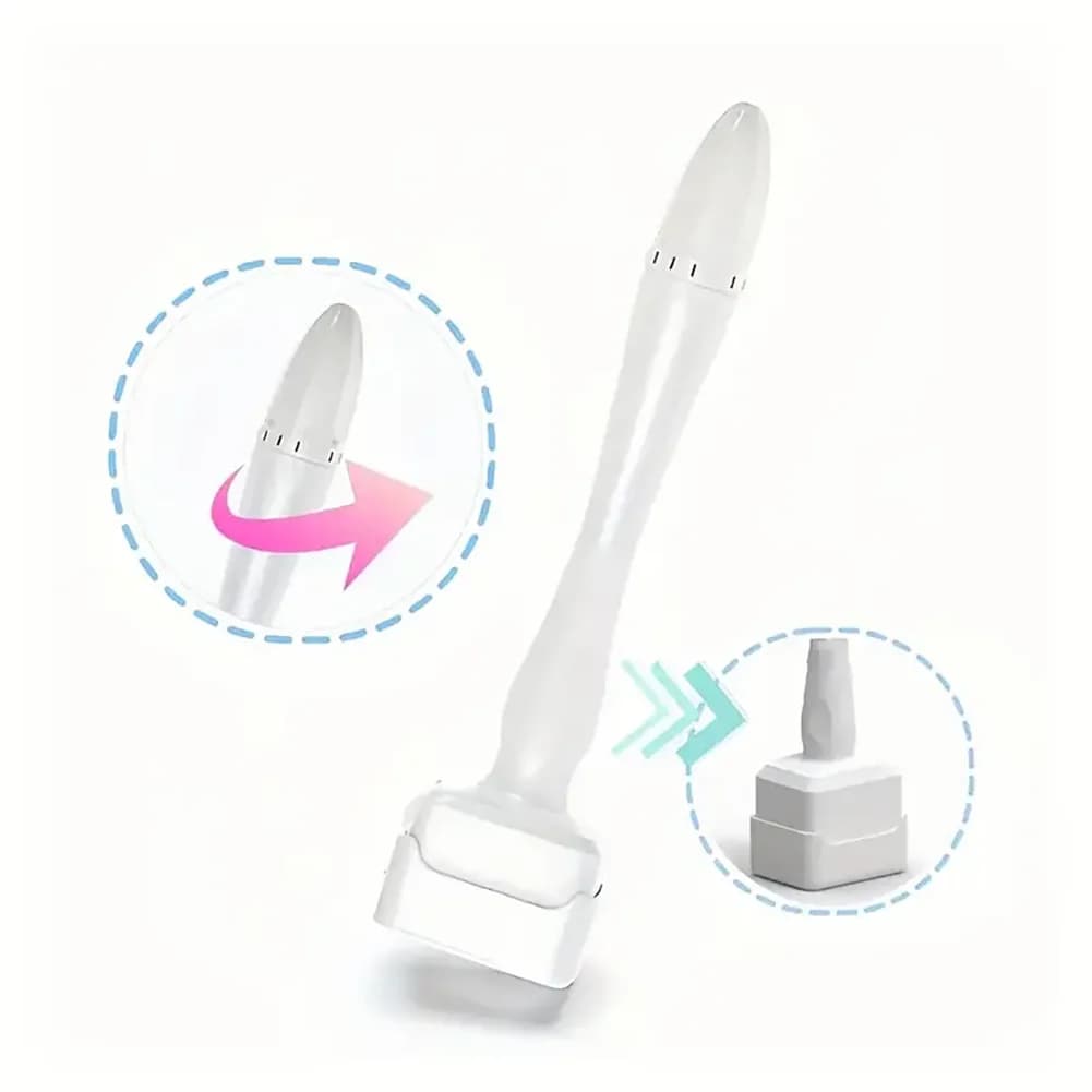 Rouleau Derma Stamp Professionnel Réglable à Micro-Aiguilles DRS 140A Dermastamp Outil de Microneedling pour Soins de la Peau et Beauté