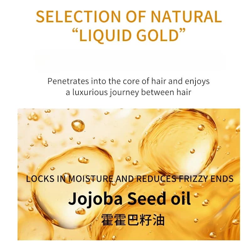 Huile de Jojoba Executive pour Cheveux Endommagés, Conditionneur Capillaire Doux, Sérum Lissant, Adoucissant, Réparateur, Frisottis, Traitement, Soin, Huile Essentielle, 30ml