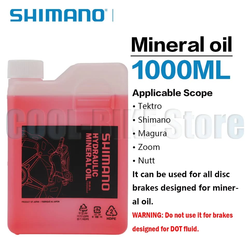 Shimano huile minérale de frein huile de basse viscosité huile de frein hydraulique 100ml huile de basse viscosité pour nouveau frein m8200 m8220 m9200 m9220