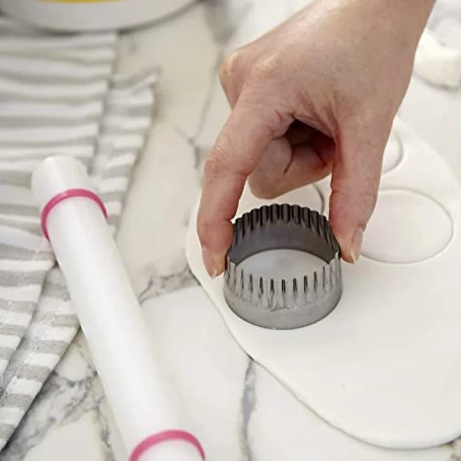Rouleau à Fondant coulissant antiadhésif en Silicone, 23cm, rouleau à pâtisserie pour pâte à gâteau, pâtisserie, outil de cuisson