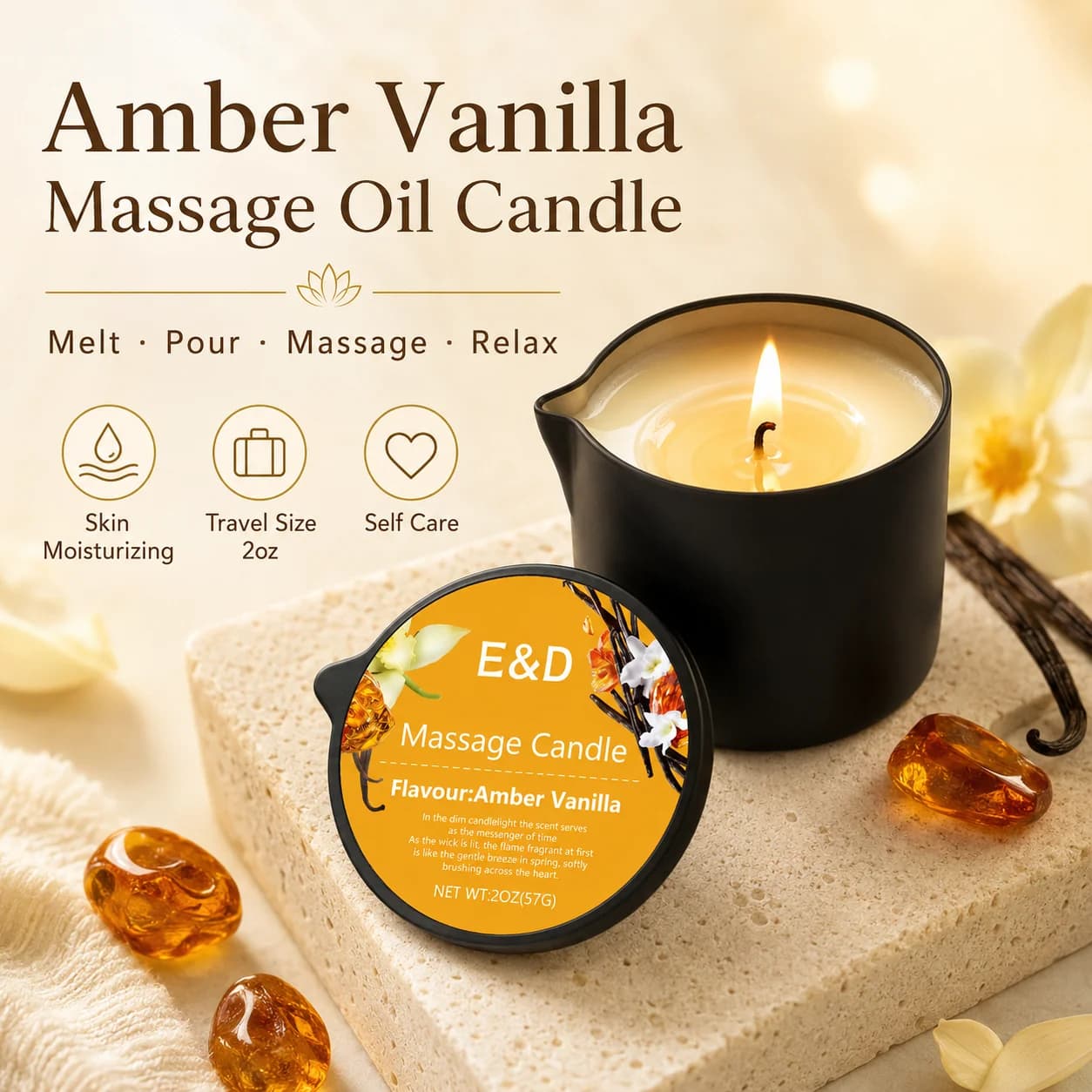 Bougies à huile de Massage