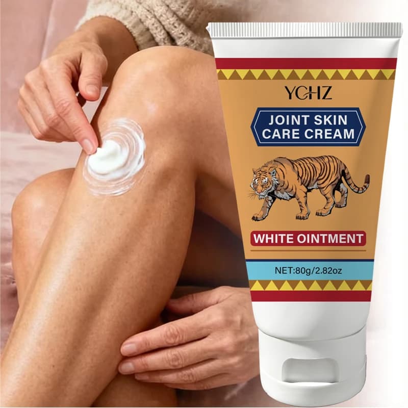 Stick de crème de massage corporel Tiger, contenant une mélange de vitamine E et d'huile d'olive, hydrate en profondeur, facile à appliquer, non gras - 80g